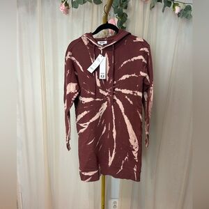 525 America Tie-Dye Hoodie Sweatshirt Dress – XS – NWT